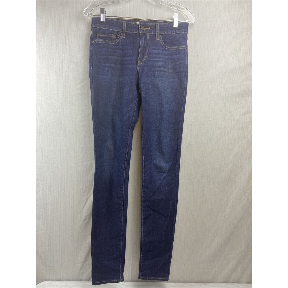 LEVI'S 711 Skinny Leg Dark Wash Blue Denim Jeans Women's Size 27 Waist